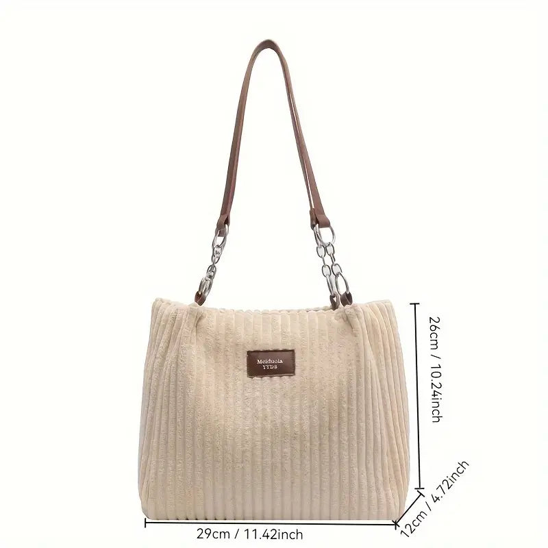 Samt Baumwoll Kord Tasche