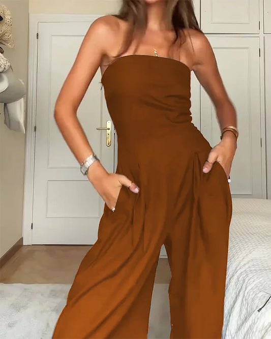 Braidy™ | Eleganter Schulterfreier Jumpsuit