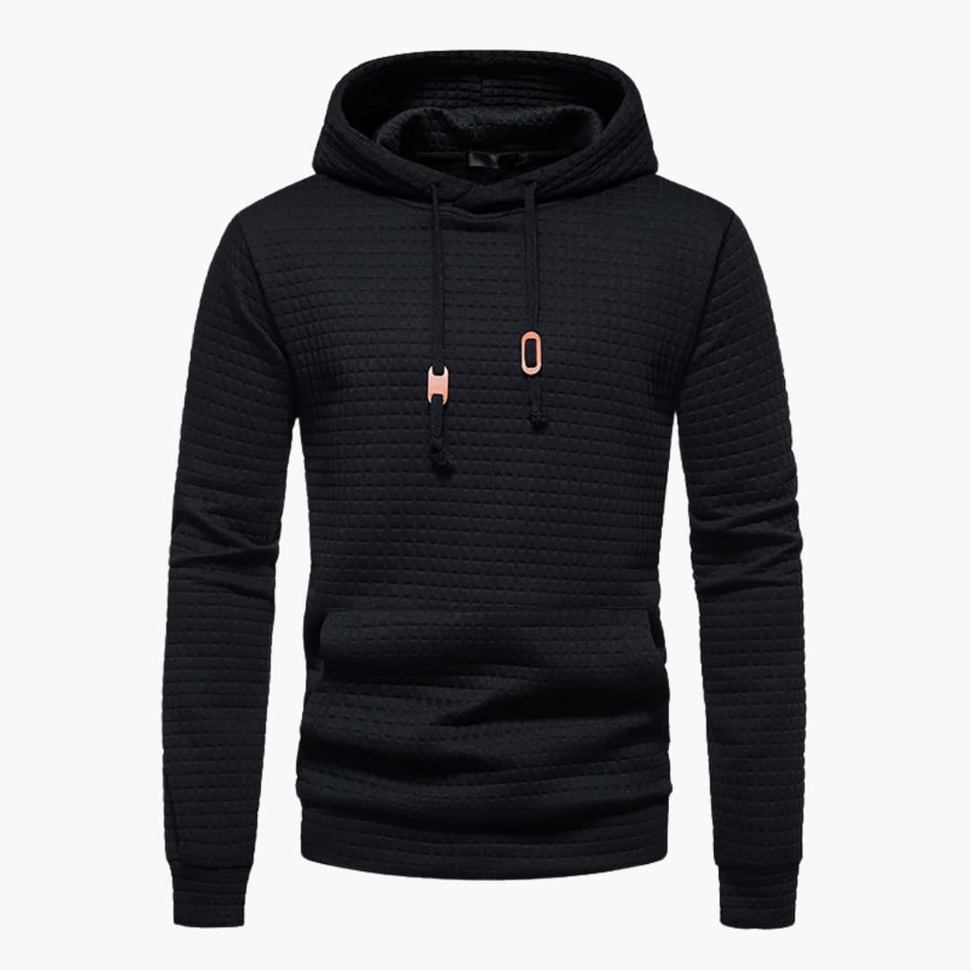Geprägtes Quadrat Hoodie