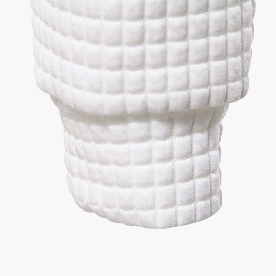 Geprägtes Quadrat Hoodie