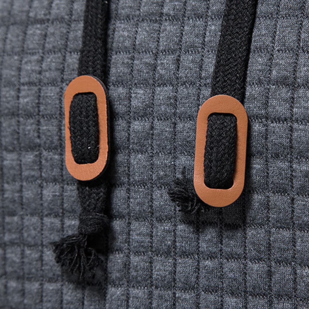 Geprägtes Quadrat Hoodie