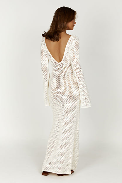 Weißes Strandkleid