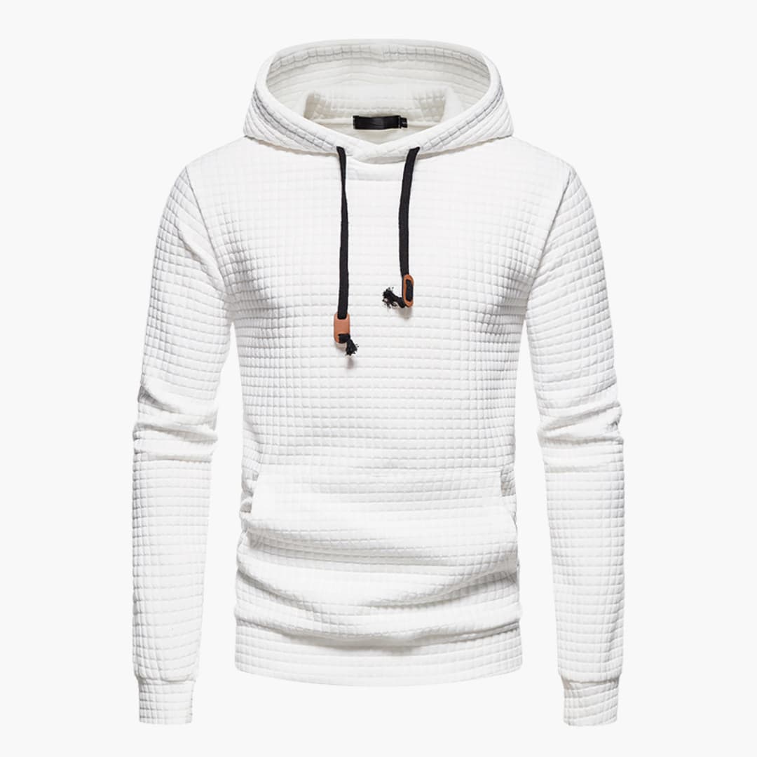 Geprägtes Quadrat Hoodie