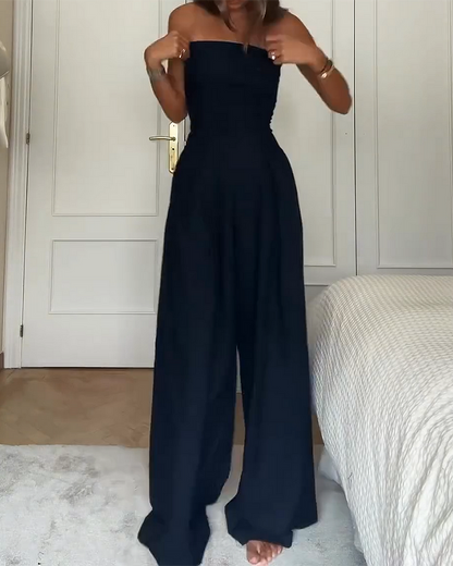 Eleganter Schulterfreier Jumpsuit