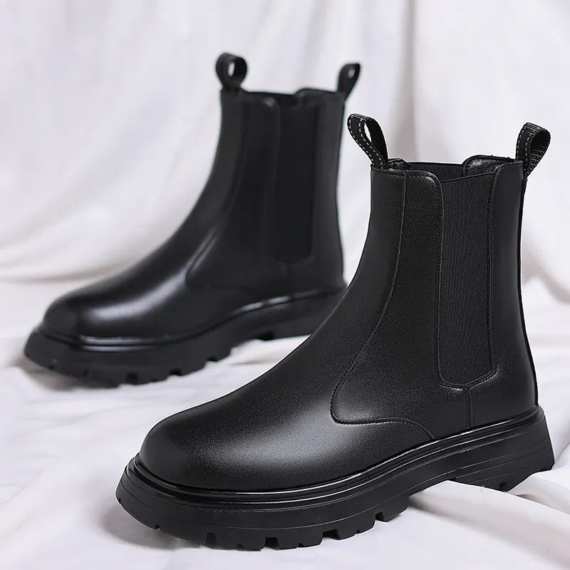 Leder Chelsea Stiefel