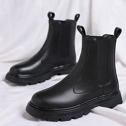 Leder Chelsea Stiefel
