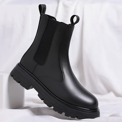 Leder Chelsea Stiefel
