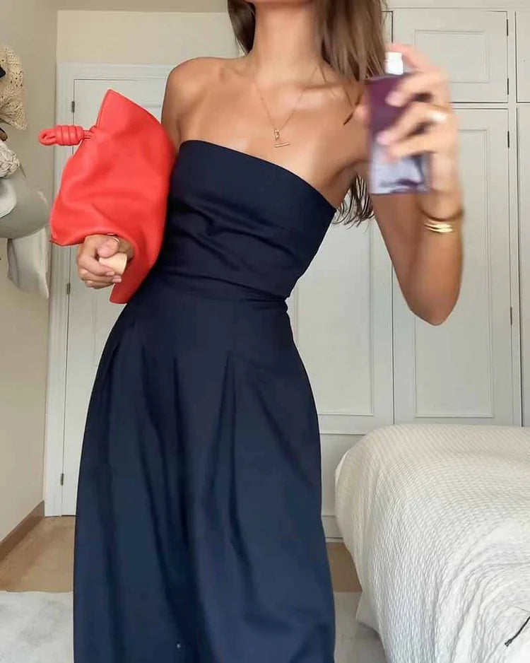 Eleganter Schulterfreier Jumpsuit