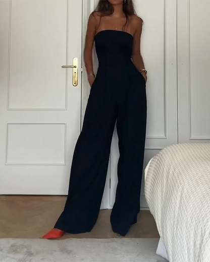 Eleganter Schulterfreier Jumpsuit