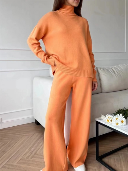 Leonie™ - Tvådelad stickad klänning
