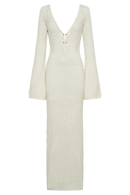 Weißes Strandkleid