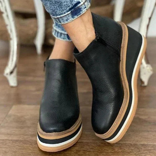 Plateau-Stiefeletten