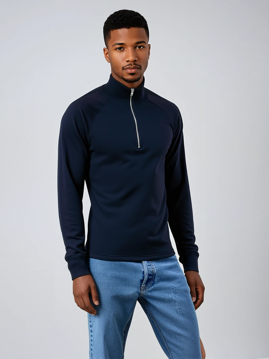 Essenzieller Zip-Up-Pullover
