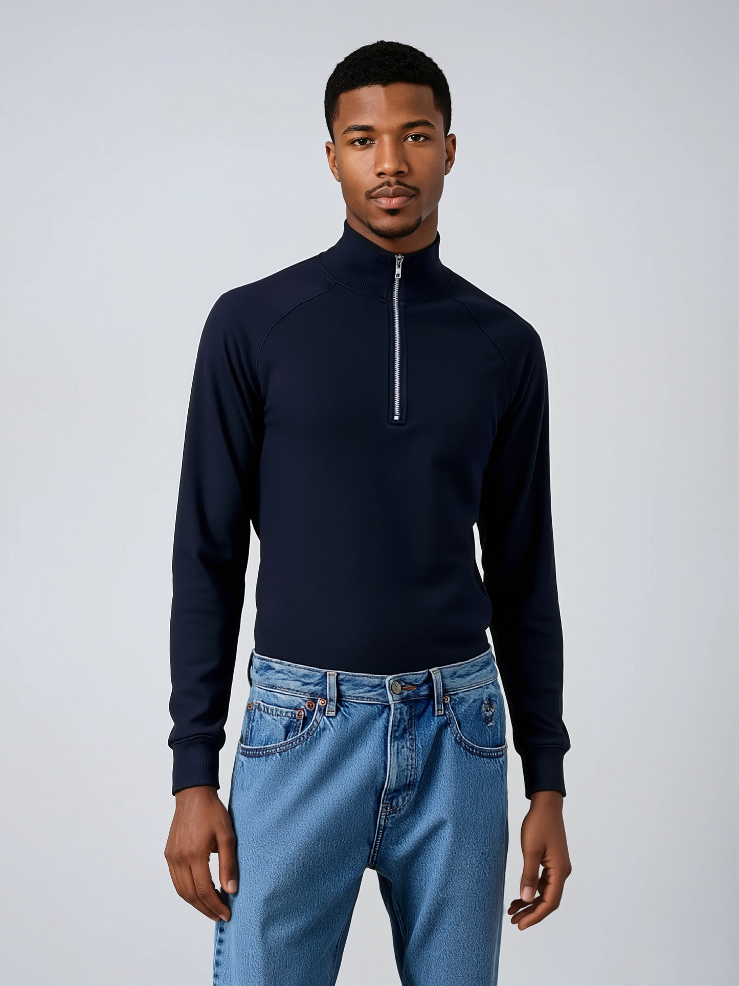 Essenzieller Zip-Up-Pullover