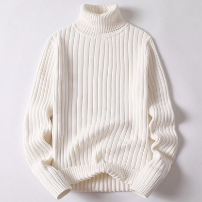 Schwerer Rollkragenpullover