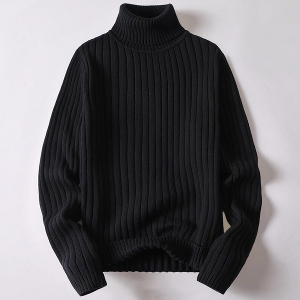Schwerer Rollkragenpullover