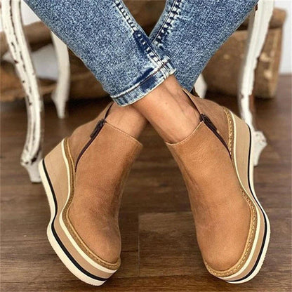 Plateau-Stiefeletten