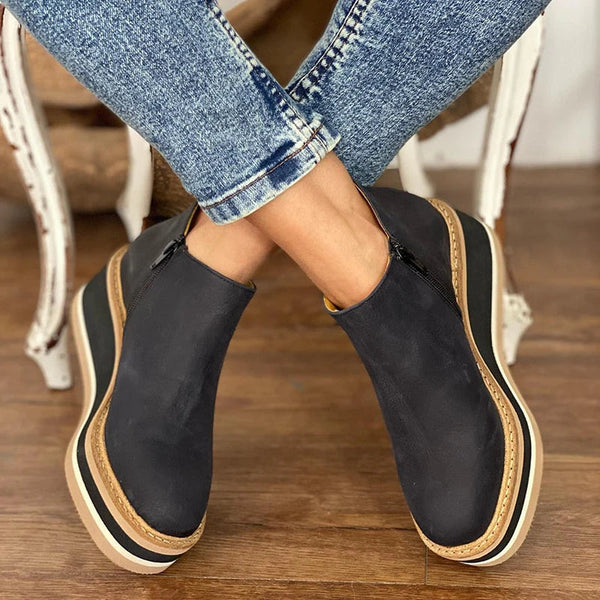 Plateau-Stiefeletten