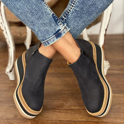 Plateau-Stiefeletten