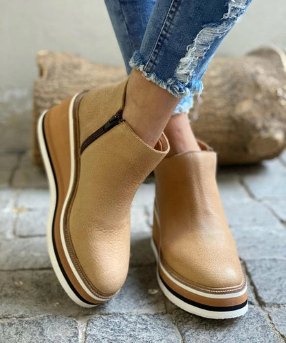 Plateau-Stiefeletten