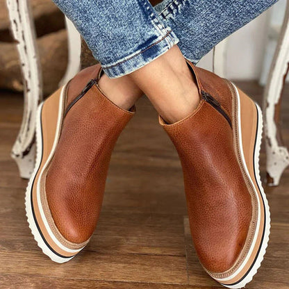 Plateau-Stiefeletten