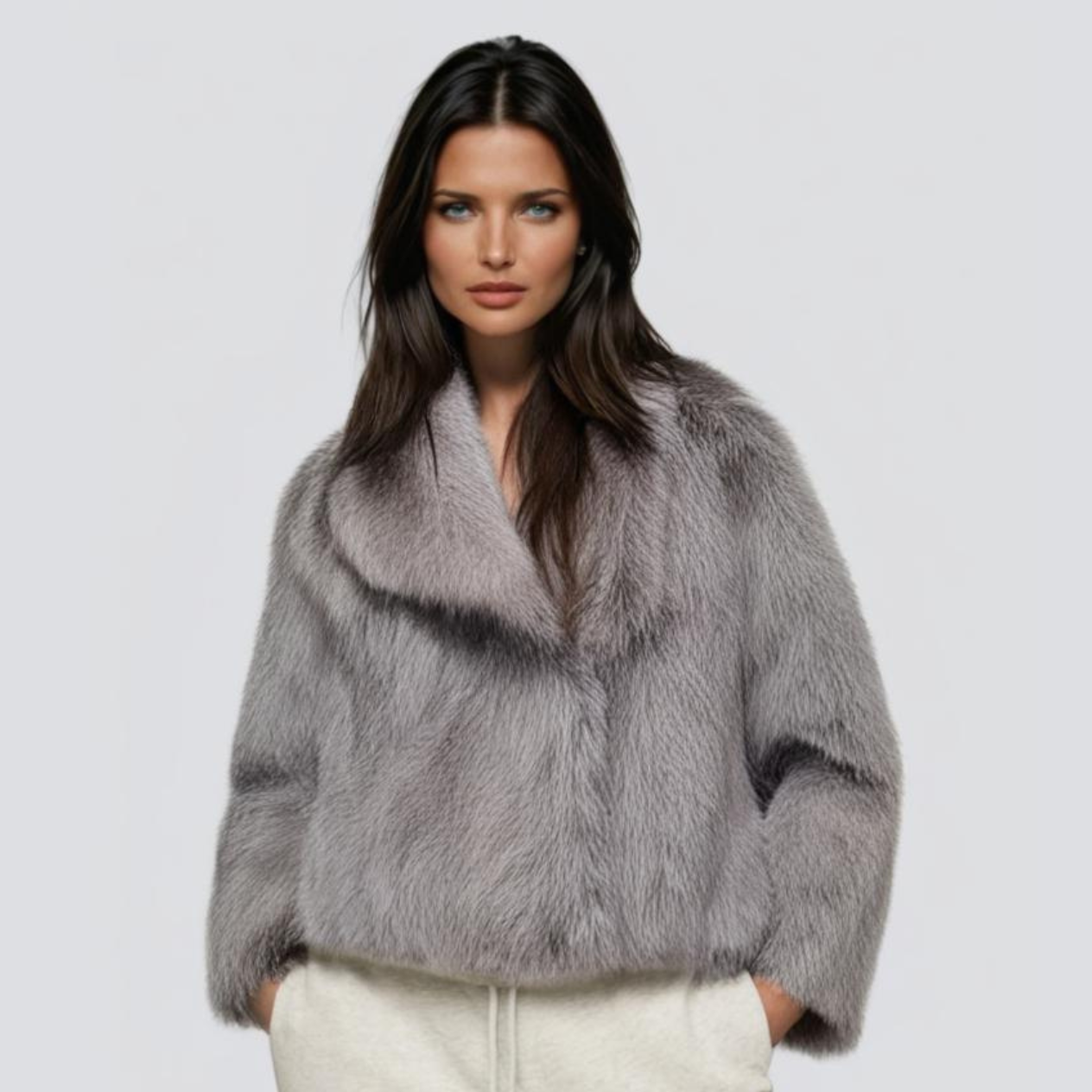 GLAMOUR - Cappotto in pelliccia