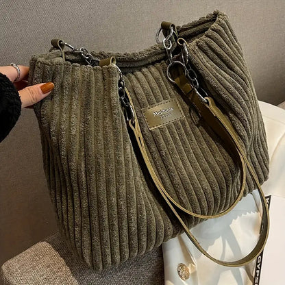 Samt Baumwoll Kord Tasche