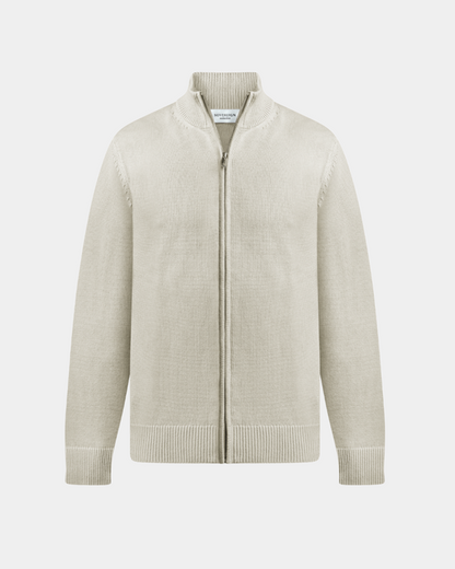 Baumwolle Pullover mit Reißverschluss