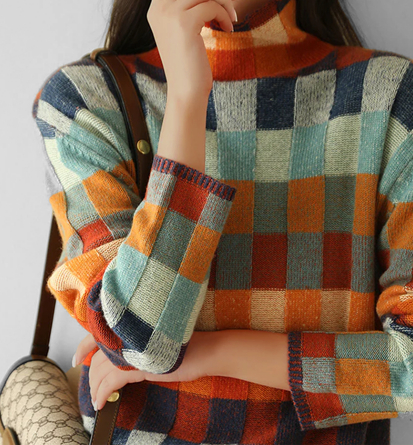 Mosaik Rollkragenpullover