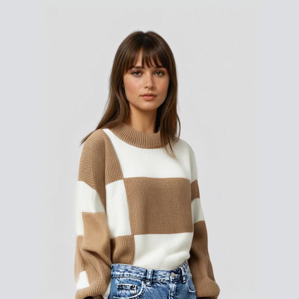 Schwerer Strickpullover