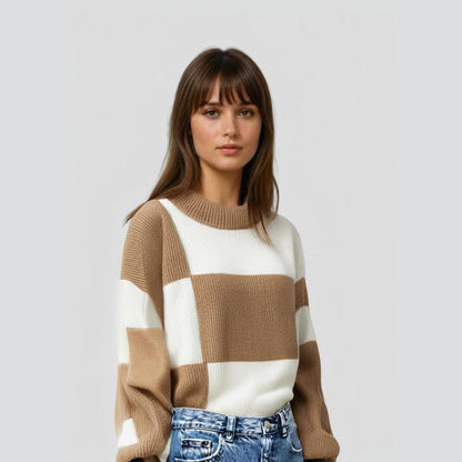 Schwerer Strickpullover